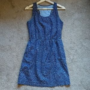 Bridge & Burn floral blue dress w/pockets